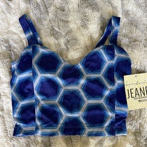 Kortni Jeane Blue Geo NWT latterback 1.0